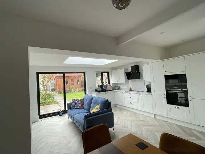 Broughton Building Company completed rear extension and open plan living space photo 5