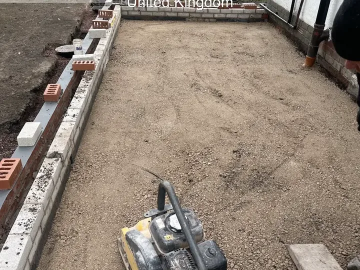 Broughton Building Company external extension build and walling progress photo 3