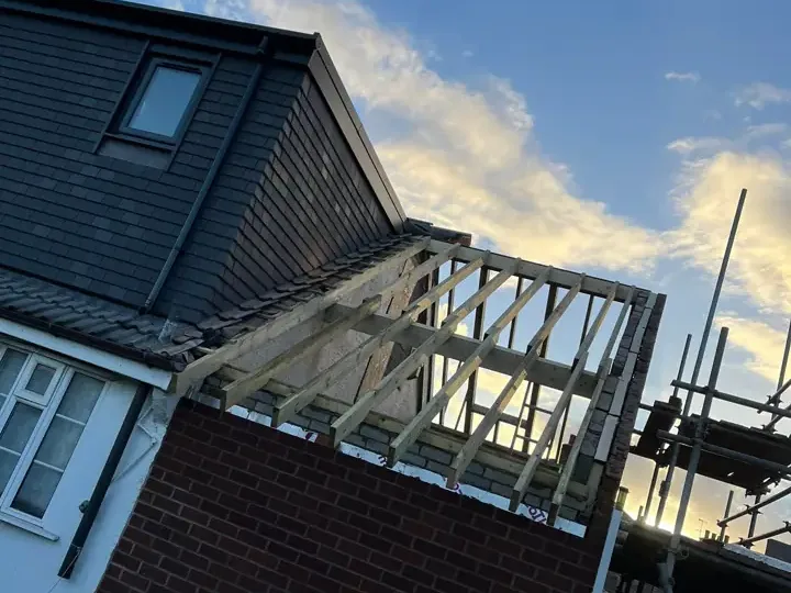 Broughton Building Company timber roof structure and exterior detailing photo 2