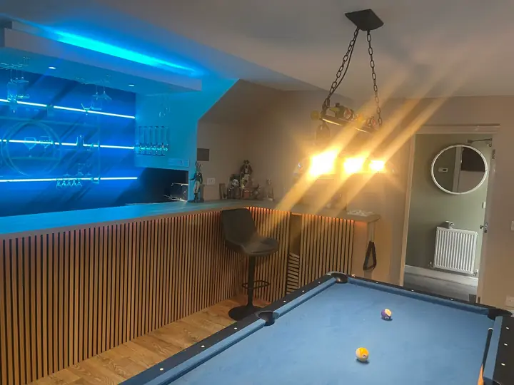 Broughton Building Company finished games room and bespoke interior work photo 5