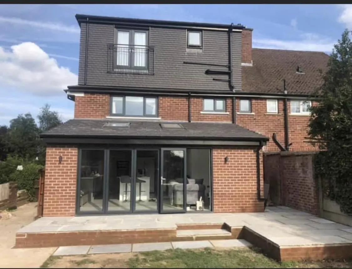 Residential extension and improvement work at the rear of a property